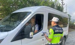 Jandarma okul servislerini denetledi