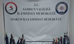 Ruhsatsız silah ve çok sayıda bıçak ele geçirildi