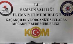 Samsun’da tarihi silahlar ele geçirildi