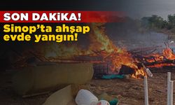 Sinop’ta ahşap evde yangın