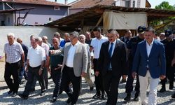Vali Özarslan, yapımı tamamlanan asfalt yolları inceledi
