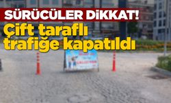 Sinop’un işlek caddesi trafiğe kapatıldı