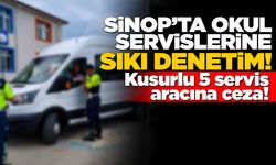 Sinop’ta 5 kusurlu okul servisine 11 bin TL ceza!