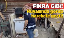 Rüyasında gördü, tünel kazarken yakalandı