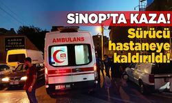 Sinop’ta kaza: Motosiklet sürücüsü hastaneye kaldırıldı