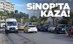 Sinop’ta otomobil ile motosiklet çarpıştı