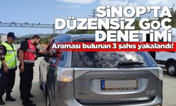 Düzensiz göç denetiminde aranan 3 şahıs yakalandı