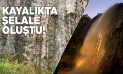 Sinop’ta kayalık alan yine şelaleye döndü