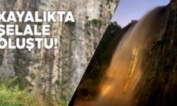 Sinop’ta kayalık alan yine şelaleye döndü