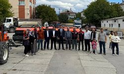 Çiftçilere balya makinesi hibe edildi