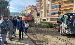 Doğalgaz çalışmalarının ardından asfaltlama yapılıyor