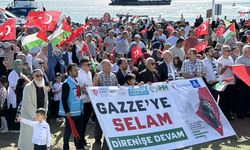 Sinop'ta 'Özgür Filistin'in Yanındayız' yürüyüşü yapıldı