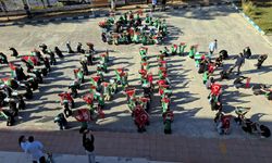 Sinop'ta öğrencilerden 'Filistin ve Gazze' temalı farkındalık etkinliği