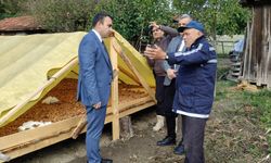 Kaymakam Doğancı, ceviz üreticisini ziyaret etti