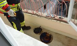 Samsun'da ocakta unutulan tencere ekipleri teyakkuza geçirdi
