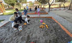 Okul bahçesi sınıfa dönüştü