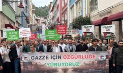 Ordu halkı Gazze için yürüdü