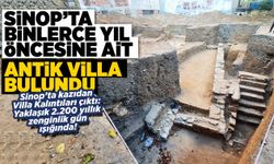 Sinop’ta toprak altından 2 bin yıllık villa çıktı!