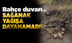Bahçe duvarı büyük bir gürültüyle çöktü