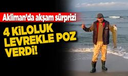 Sinoplu amatör balıkçıdan 4 kiloluk levrek!