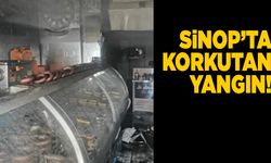 Kasap dükkanında yangın çıktı