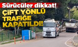 Sinop’ta o cadde çift yönlü trafiğe kapandı