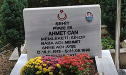Sinoplu Şehit Ahmet Can'ın mezarı yenilendi