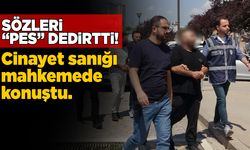 Cinayet sanığının mahkemedeki sözleri pes dedirtti