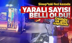 Sinop’ta otobüs kazası! Yaralı sayısı belli oldu