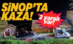 Sinop’ta trafik kazası: 2 kişi yaralandı