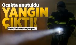 Sinop'ta dalgınlık yangına yol açtı!