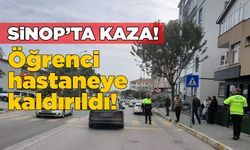 Sinop'ta otomobil öğrenciye çarptı