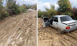 Sinop Osmaniye Mahallesi’nde çamurlu yol sorunu
