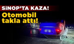 Kontrolden çıkan araç takla attı: 2 yaralı var!