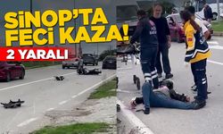 Sinop’ta kaza: 2 sürücü yaralandı!