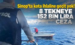 Sinop’ta 8 balıkçı gemisine 152 bin lira ceza