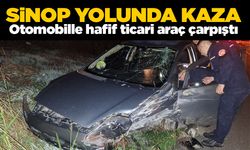 Otomobille hafif ticari araç çarpıştı: 1 yaralı