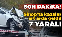 Art arda iki kaza: 7 kişi yaralandı!
