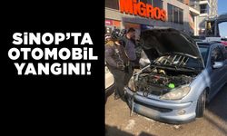 Otomobilde seyir esnasında yangın çıktı