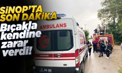 Kesici alet ile kendini yaraladı