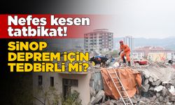 Nefes kesen tatbikatta zamanla yarışıldı!