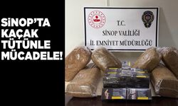 Sinop’ta çok miktarda kaçak tütün ele geçirildi