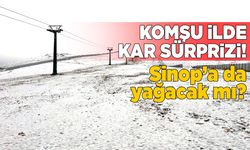 Samsun'a mevsimin ilk karı yağdı!