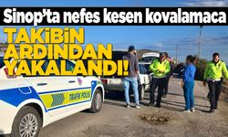 "Dur" ihtarına uymayan araç kovalamaca sonucu yakalandı