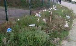 Sinop Küçük Sanayi Sitesi’nde çöp tepkisi