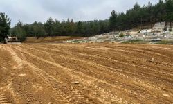 Yeni mezarlık alanında çalışmalar devam ediyor