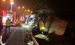 Sinop Samsun yolunda kaza! Tır şoförü yaralı