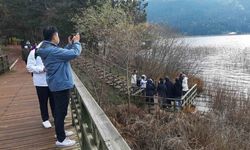 Abant Gölü’ne ziyaretçi akını