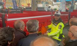 Jandarma tarım fuarında çiftçilere uyarı yaptı