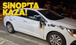 Sinop’ta otomobil atık toplama aracına çarptı